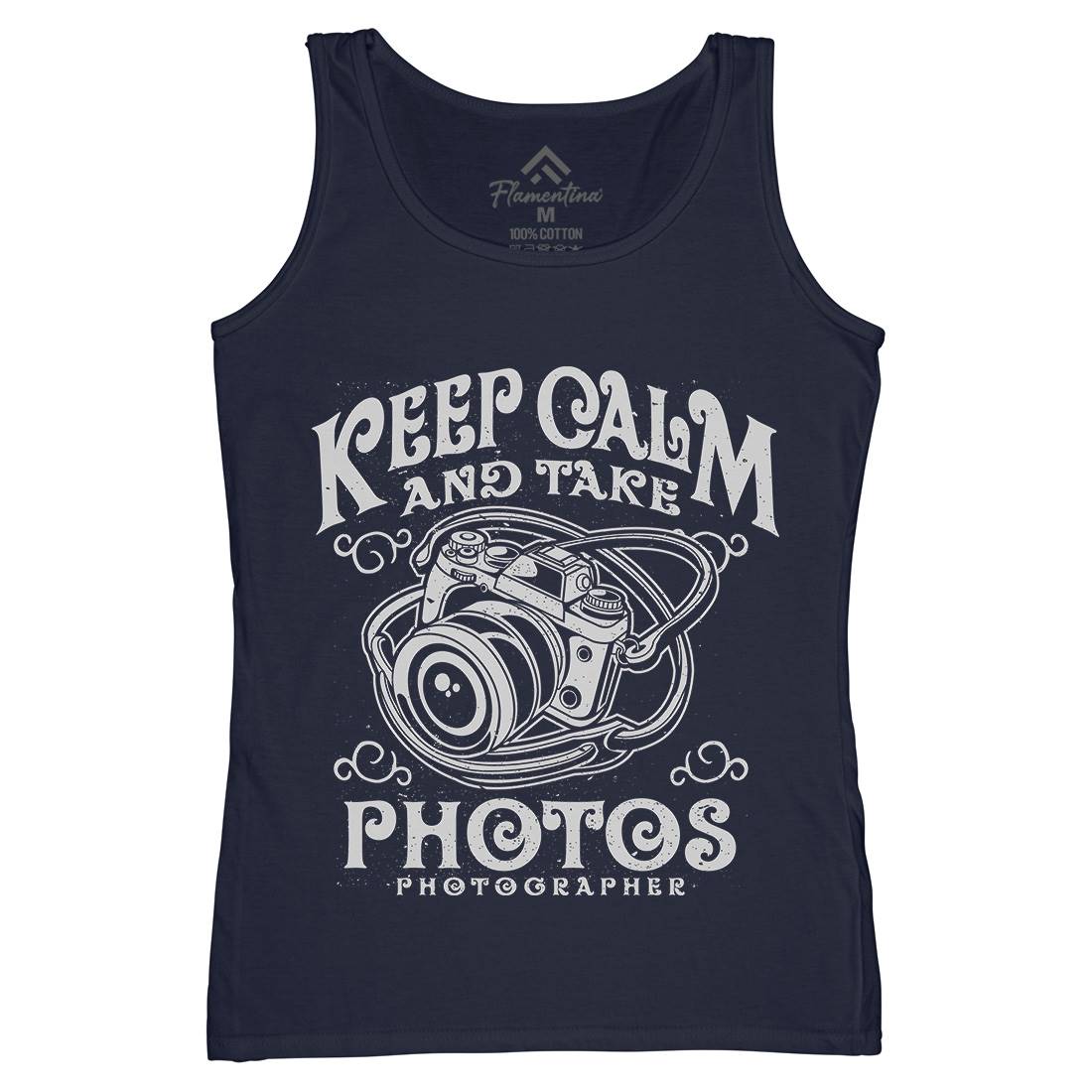 Keep Calm And Take Photos Womens Organic Tank Top Vest Media A073