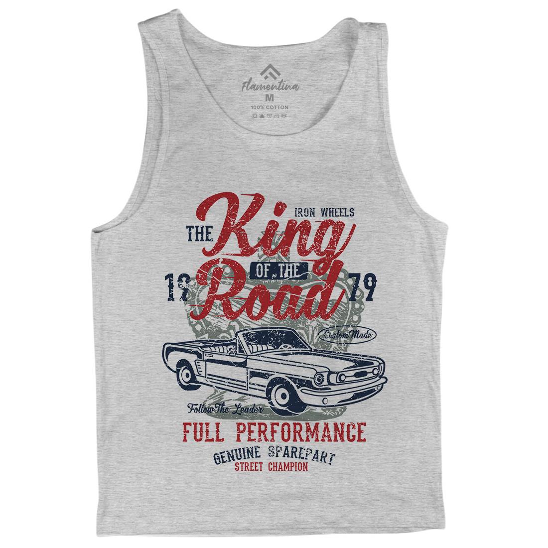King Of The Road Mens Tank Top Vest Motorcycles A078