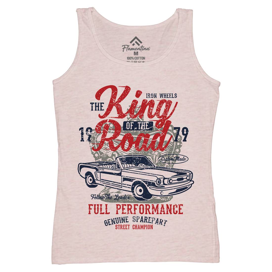 King Of The Road Womens Organic Tank Top Vest Motorcycles A078