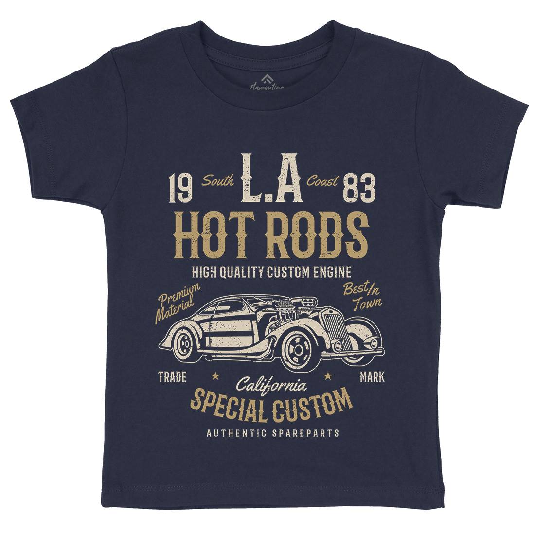 La Hot Rods Kids Crew Neck T-Shirt Cars A079