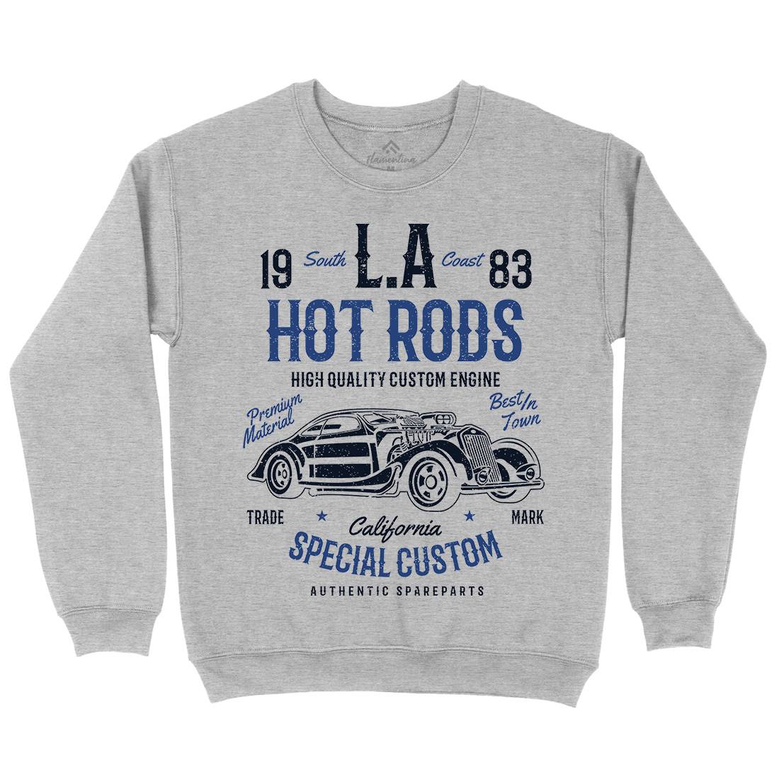 La Hot Rods Mens Crew Neck Sweatshirt Cars A079