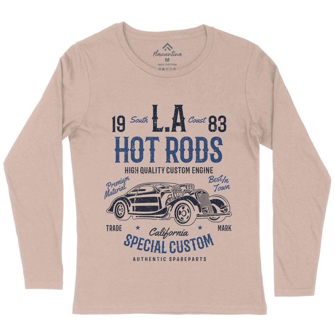 La Hot Rods Womens Long Sleeve T-Shirt Cars A079