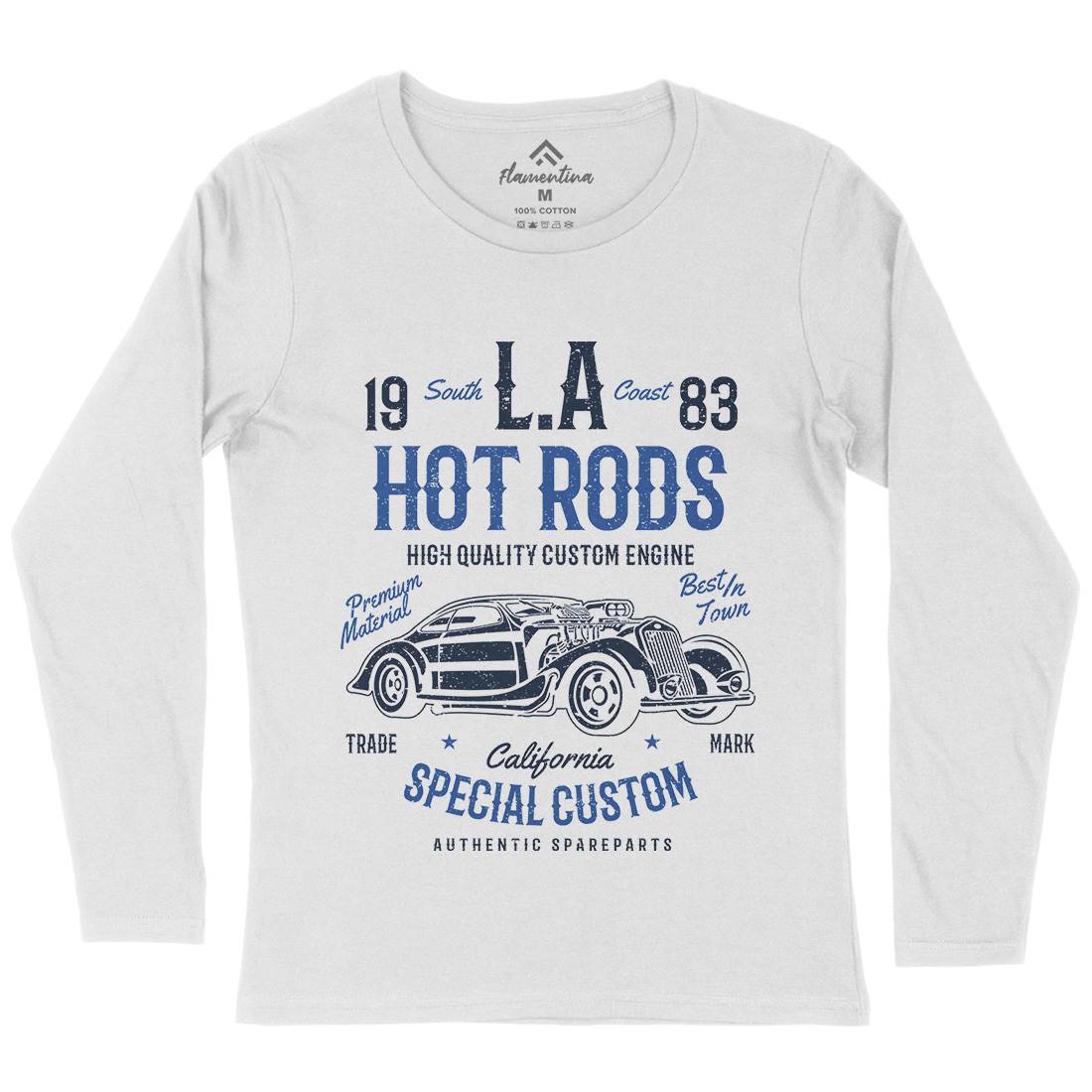 La Hot Rods Womens Long Sleeve T-Shirt Cars A079
