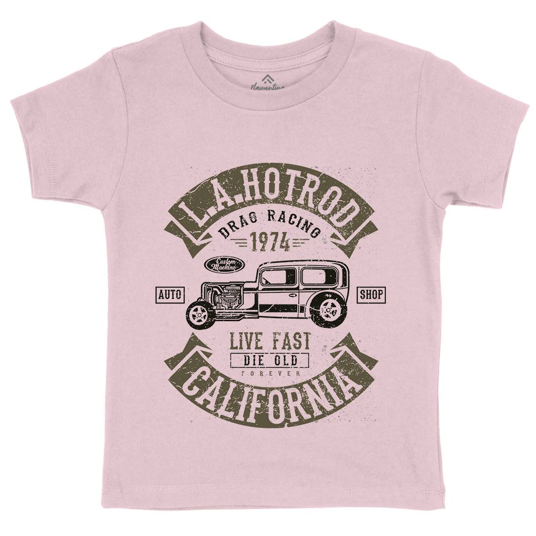 La Hotrod Kids Crew Neck T-Shirt Cars A080