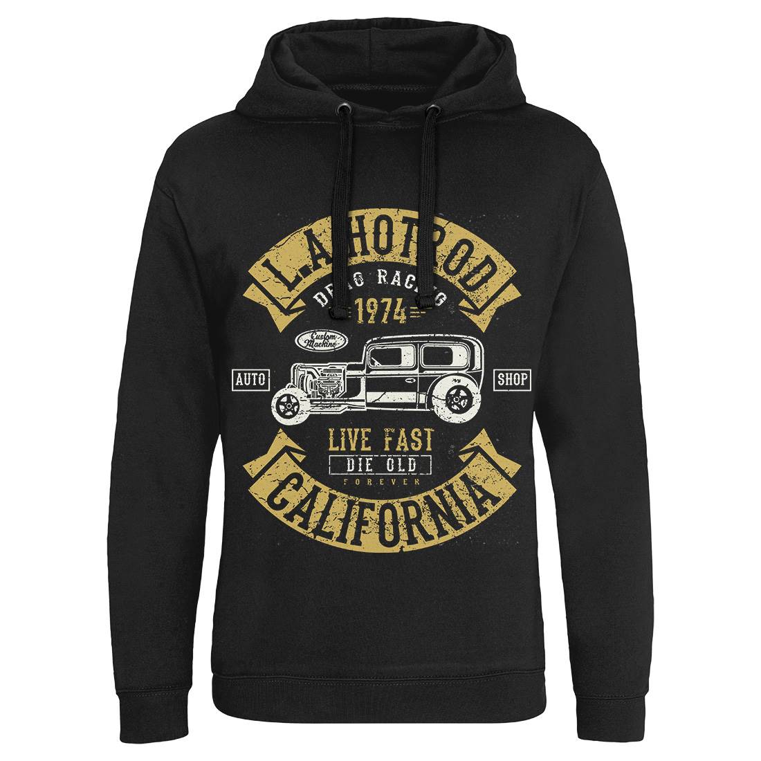 La Hotrod Mens Hoodie Without Pocket Cars A080
