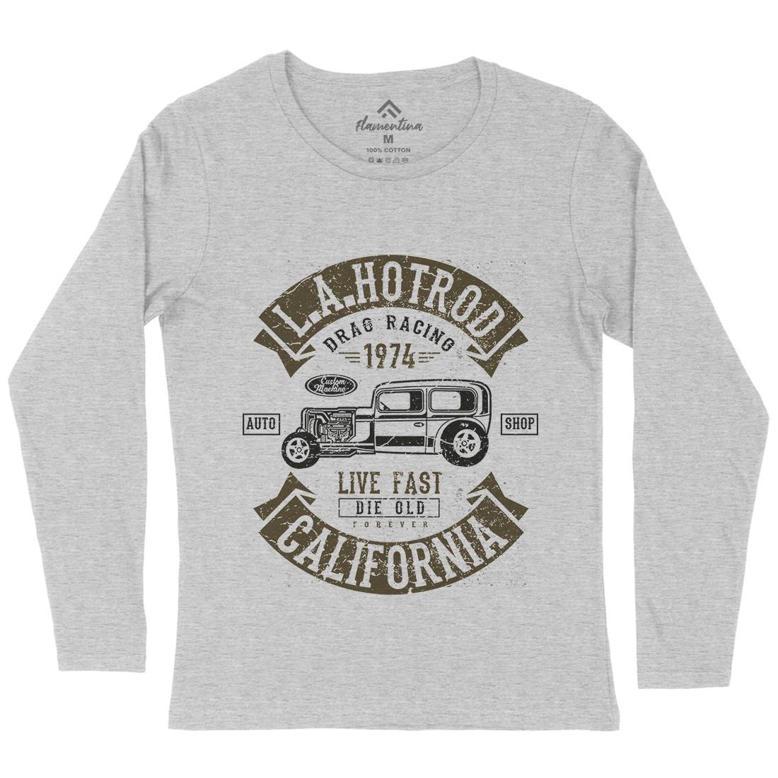 La Hotrod Womens Long Sleeve T-Shirt Cars A080