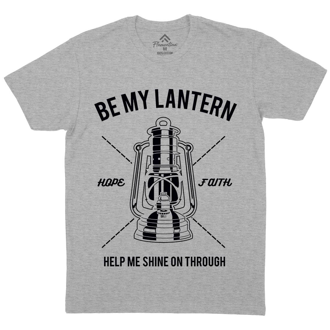 Lantern Mens Organic Crew Neck T-Shirt Religion A081