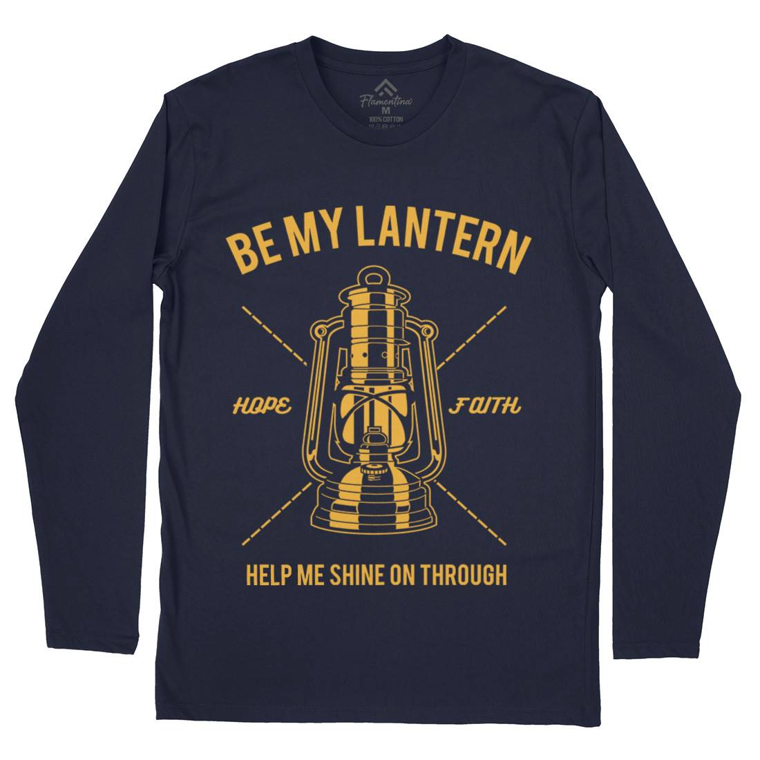 Lantern Mens Long Sleeve T-Shirt Religion A081
