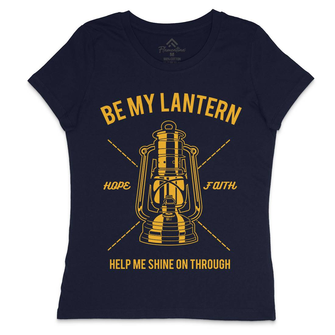 Lantern Womens Crew Neck T-Shirt Religion A081