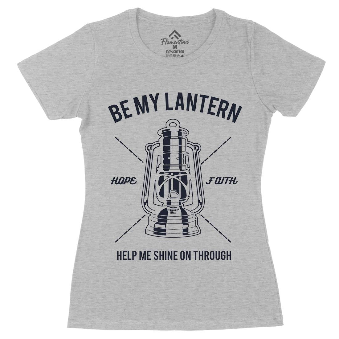 Lantern Womens Organic Crew Neck T-Shirt Religion A081