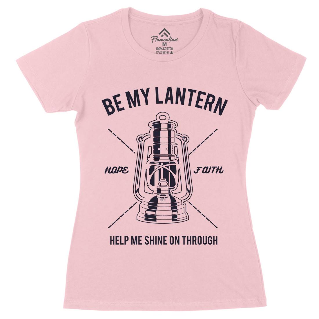 Lantern Womens Organic Crew Neck T-Shirt Religion A081