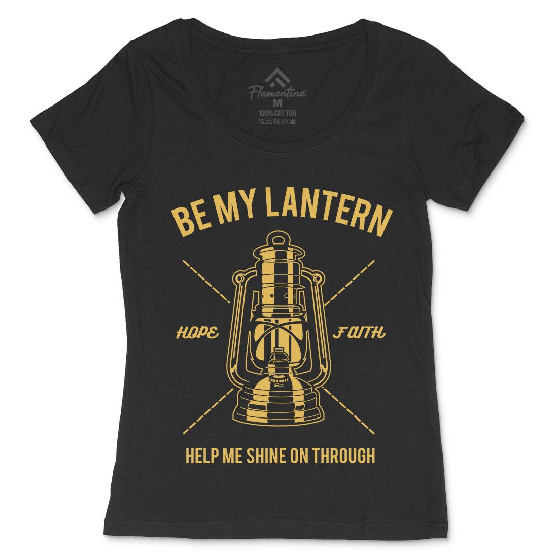 Lantern Womens Scoop Neck T-Shirt Religion A081
