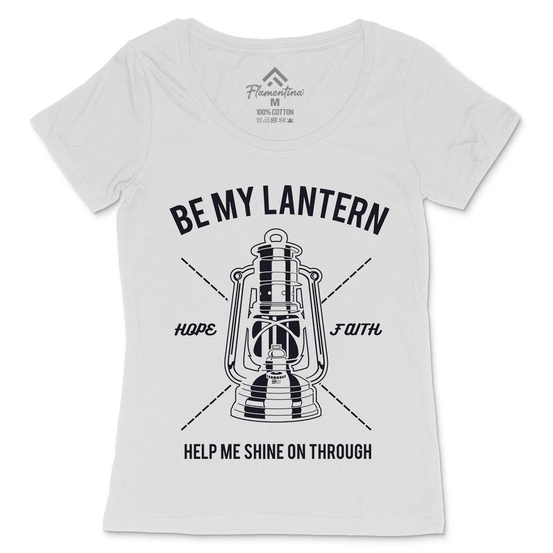 Lantern Womens Scoop Neck T-Shirt Religion A081
