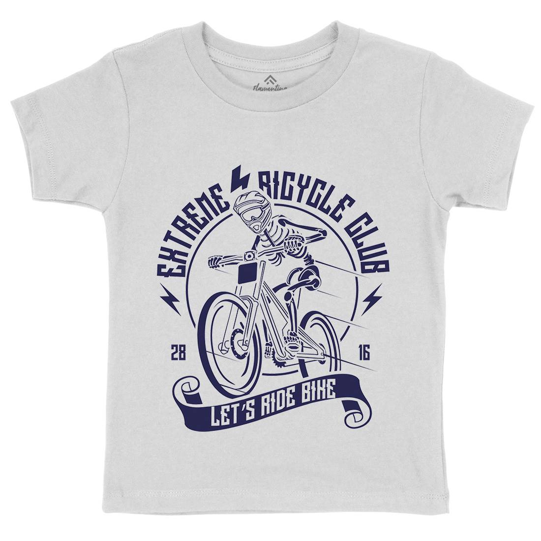 Let&#39;s Ride Bike Kids Organic Crew Neck T-Shirt Bikes A083