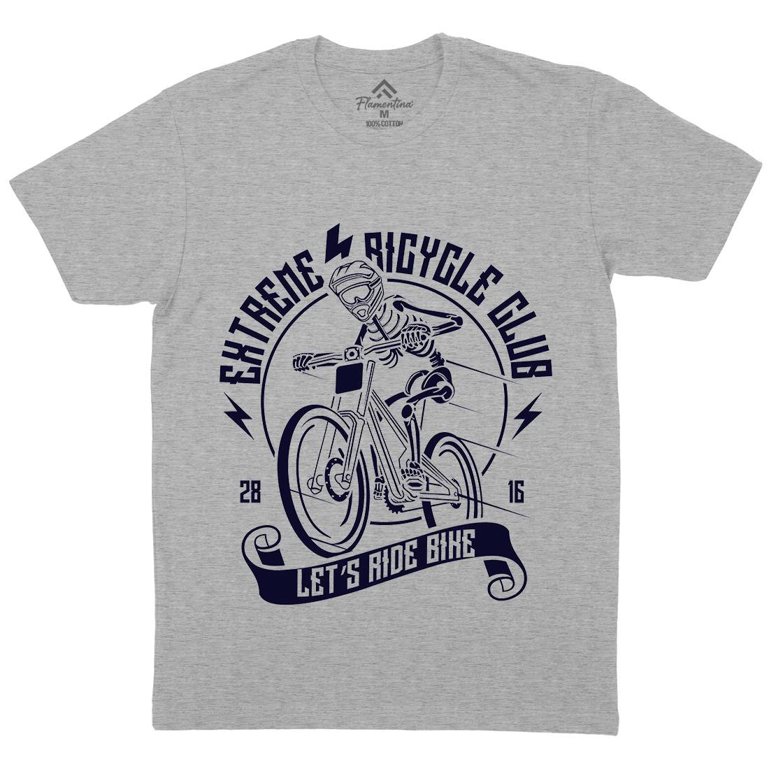 Let&#39;s Ride Bike Mens Organic Crew Neck T-Shirt Bikes A083