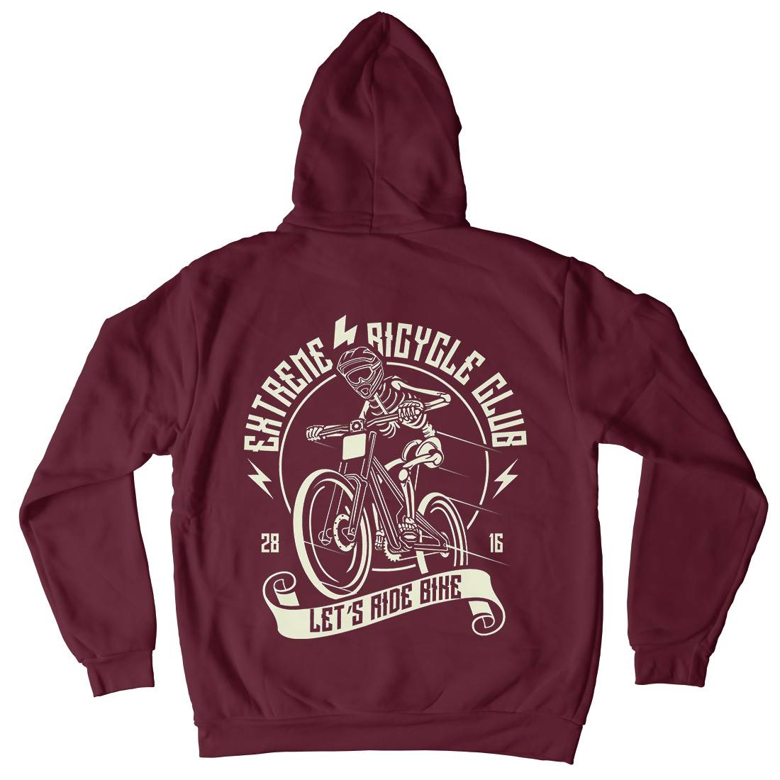 Let&#39;s Ride Bike Mens Hoodie With Pocket Bikes A083