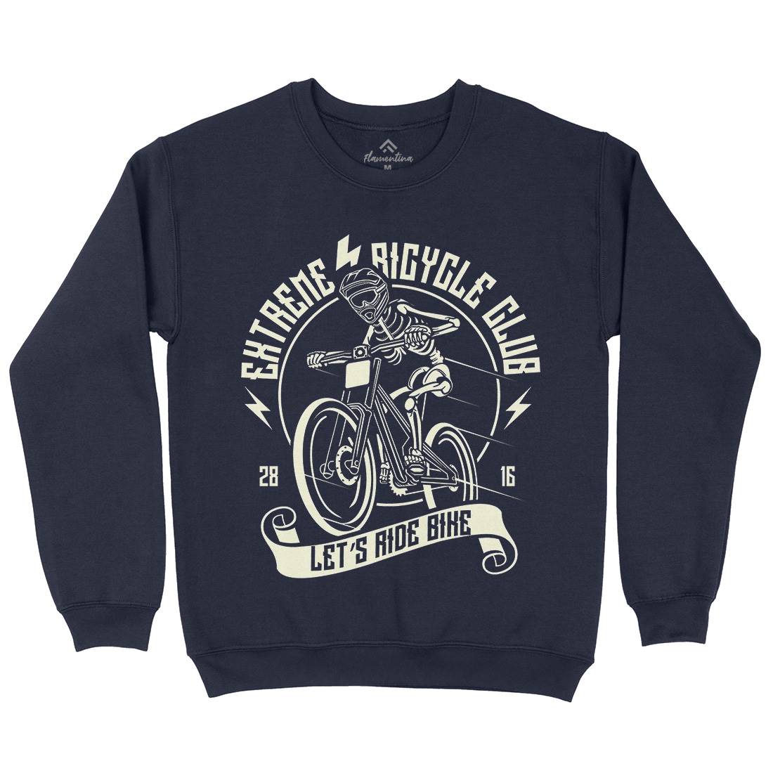 Let&#39;s Ride Bike Mens Crew Neck Sweatshirt Bikes A083