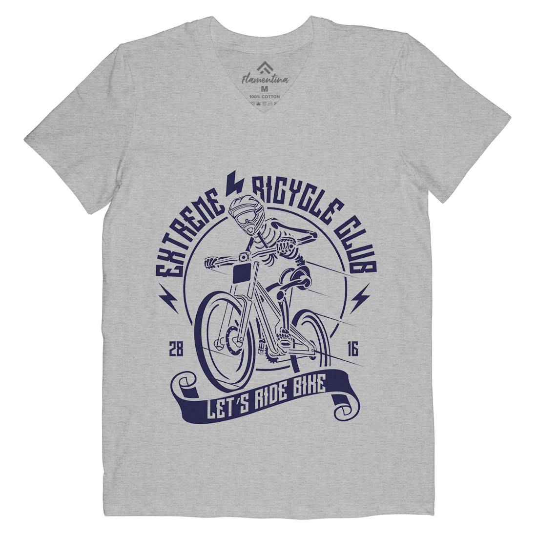 Let&#39;s Ride Bike Mens V-Neck T-Shirt Bikes A083