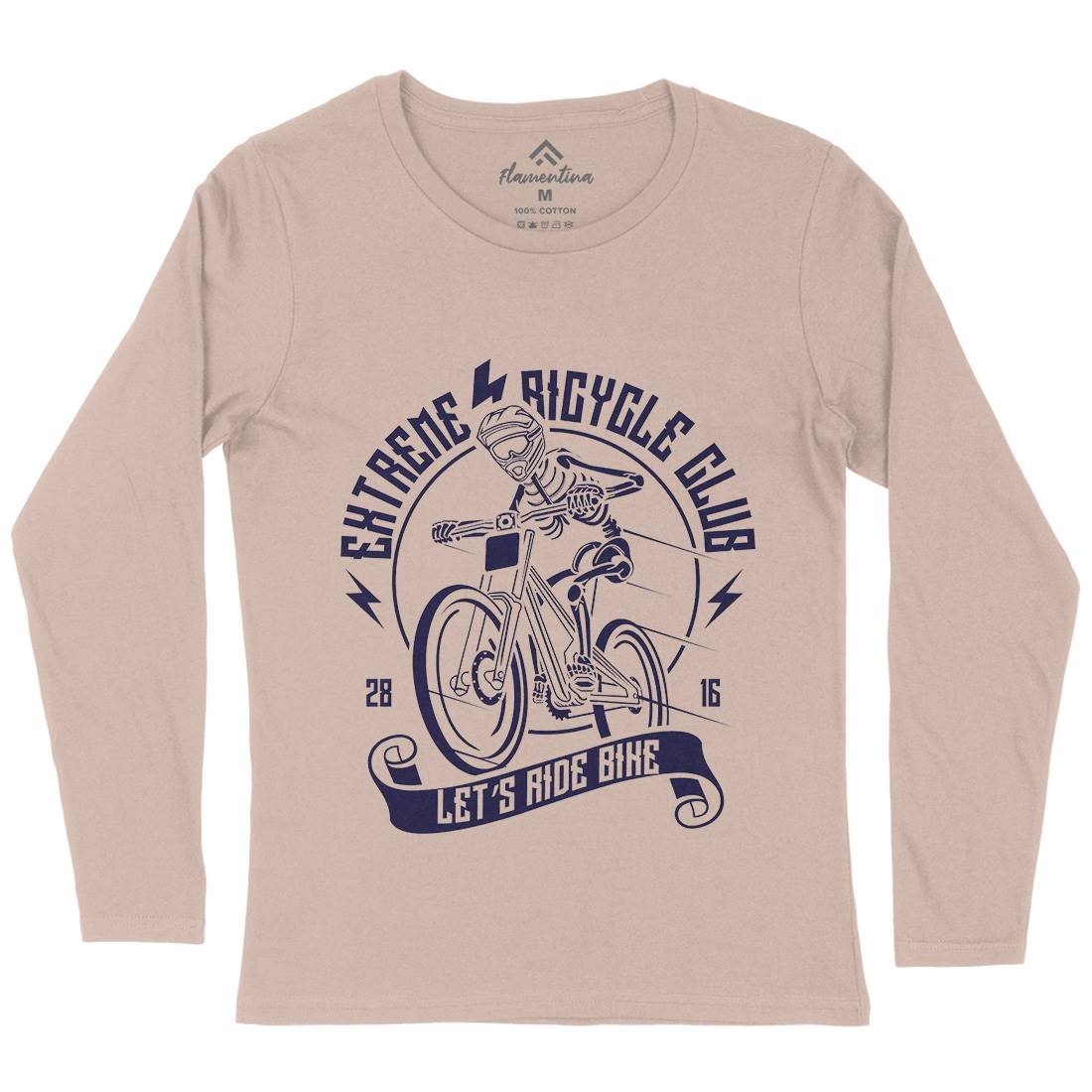 Let&#39;s Ride Bike Womens Long Sleeve T-Shirt Bikes A083