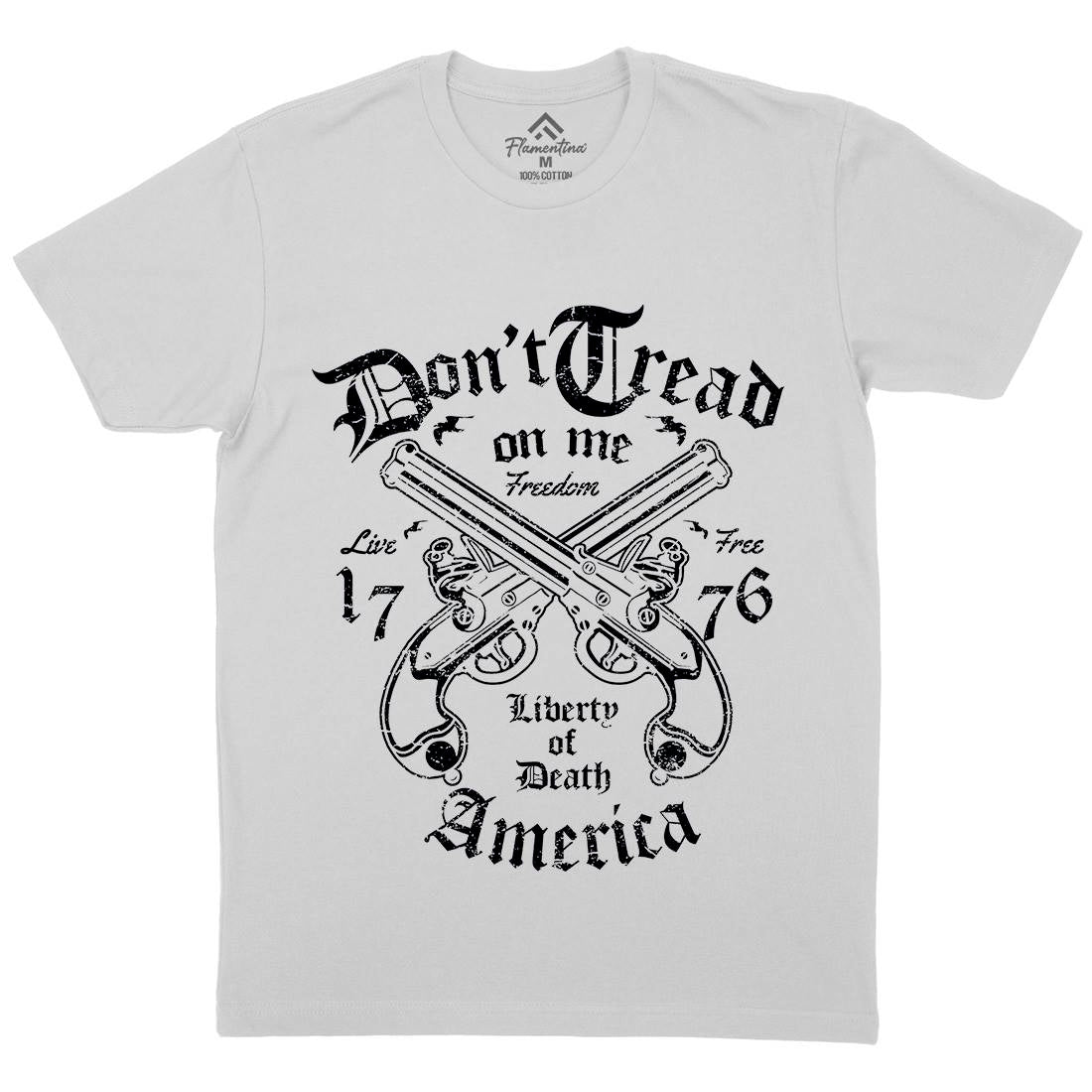 Liberty Of Death Mens Crew Neck T-Shirt American A084