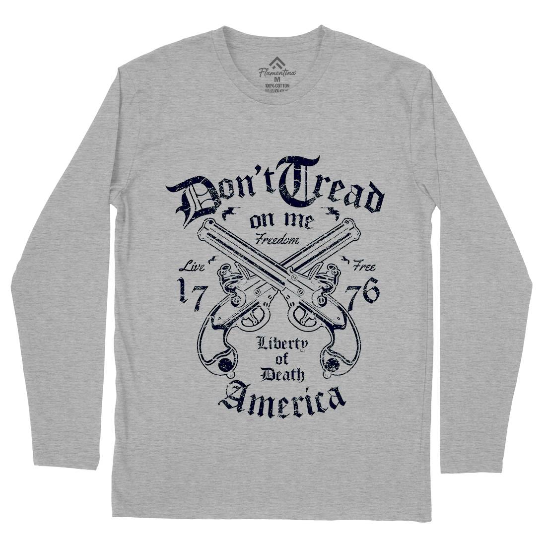 Liberty Of Death Mens Long Sleeve T-Shirt American A084