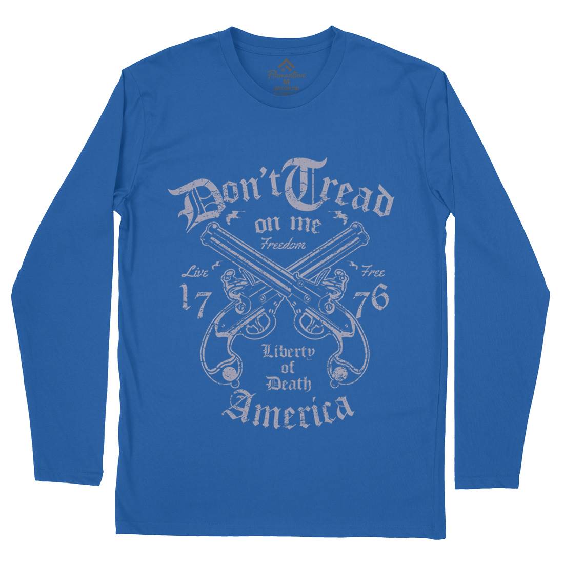 Liberty Of Death Mens Long Sleeve T-Shirt American A084