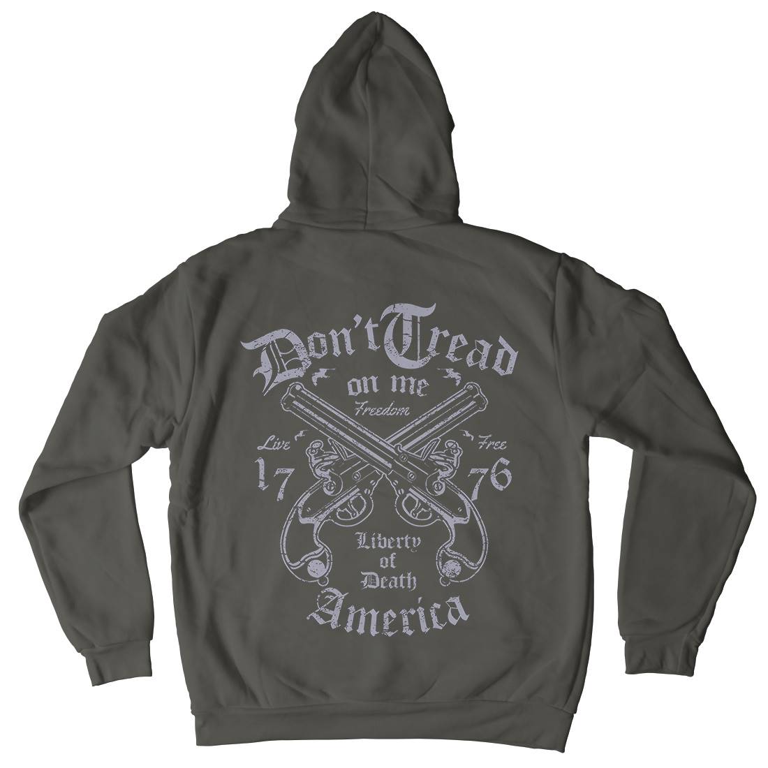 Liberty Of Death Mens Hoodie With Pocket American A084