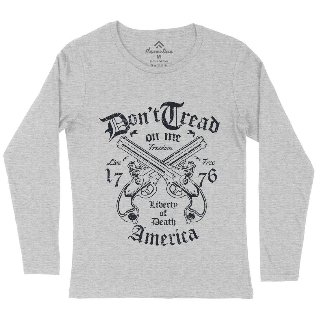 Liberty Of Death Womens Long Sleeve T-Shirt American A084