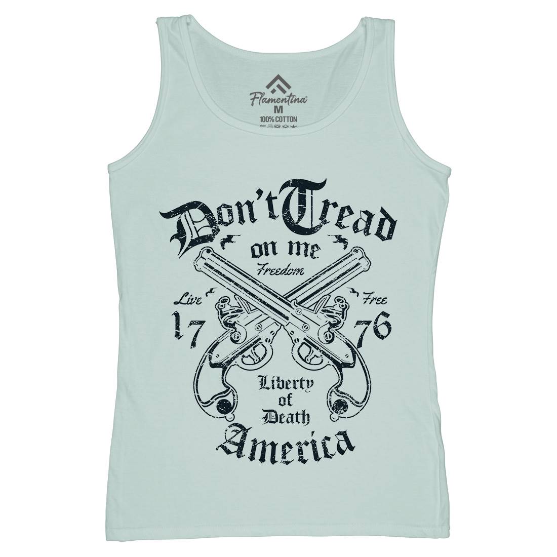 Liberty Of Death Womens Organic Tank Top Vest American A084
