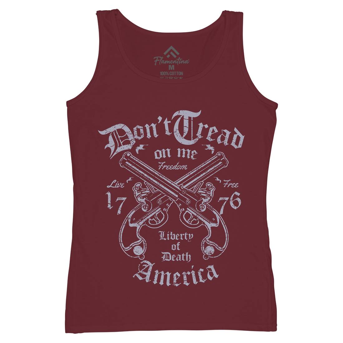 Liberty Of Death Womens Organic Tank Top Vest American A084