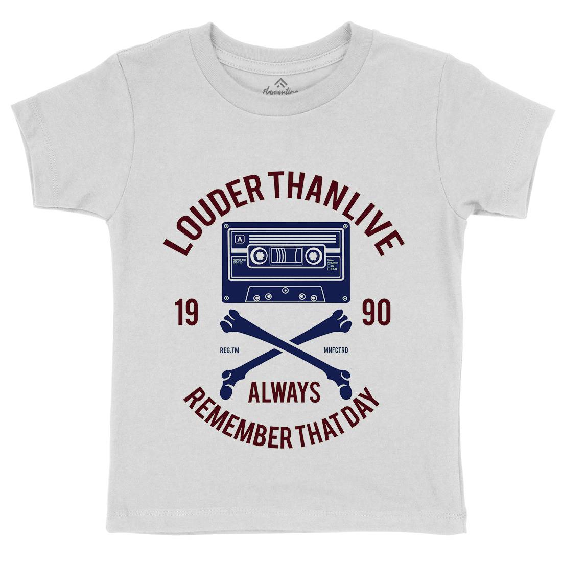 Louder Than Life Kids Crew Neck T-Shirt Music A087