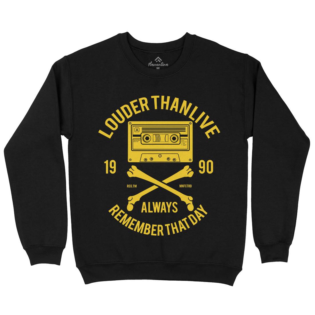Louder Than Life Mens Crew Neck Sweatshirt Music A087