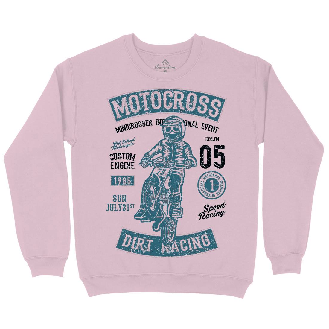 Moto Cross Kids Crew Neck Sweatshirt Motorcycles A089