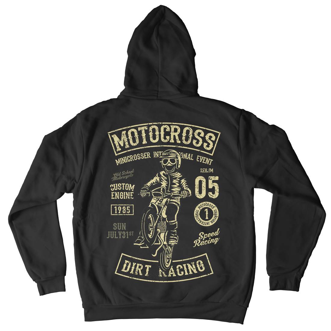 Moto Cross Kids Crew Neck Hoodie Motorcycles A089