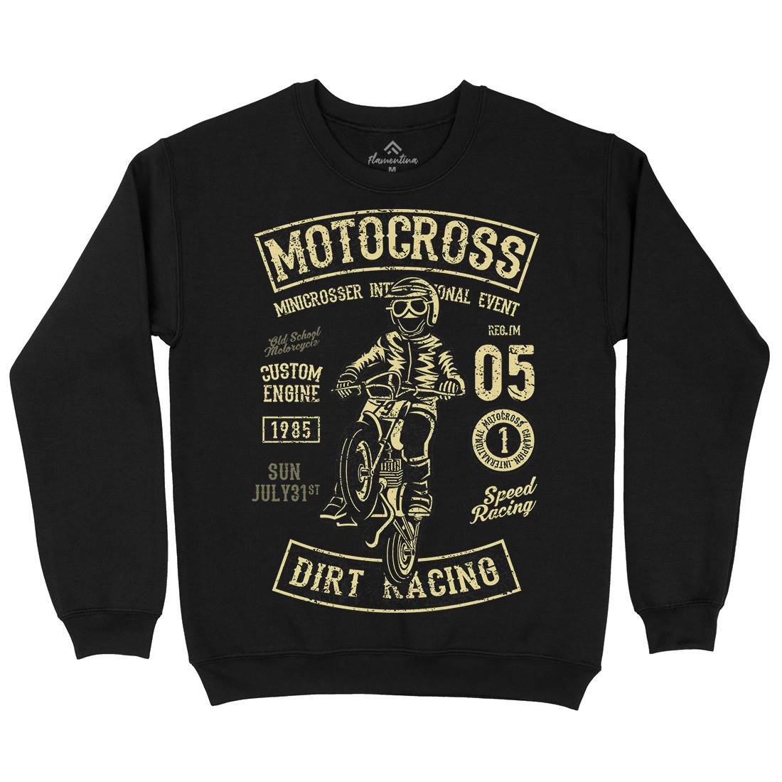 Moto Cross Kids Crew Neck Sweatshirt Motorcycles A089