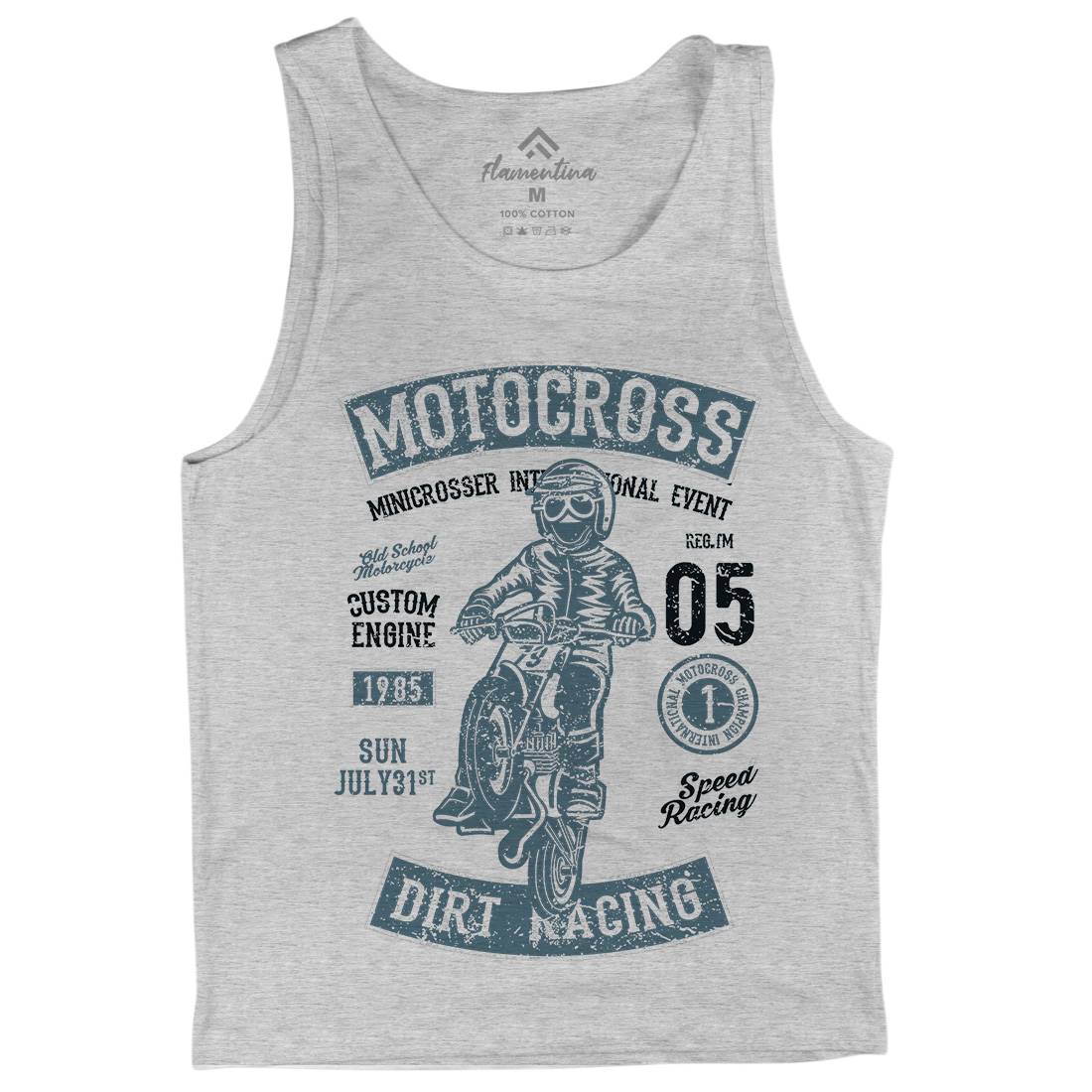 Moto Cross Mens Tank Top Vest Motorcycles A089