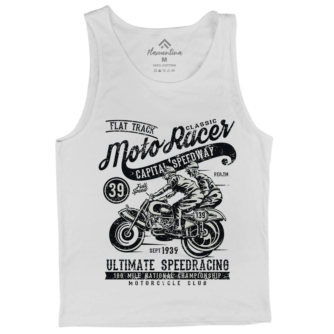 Moto Racer Mens Tank Top Vest Motorcycles A090
