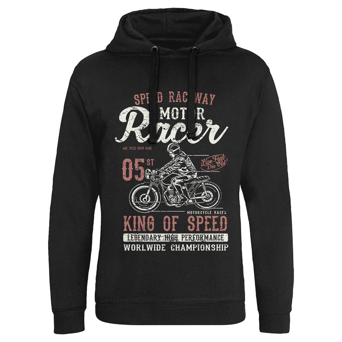 Motor Racer Mens Hoodie Without Pocket Motorcycles A091