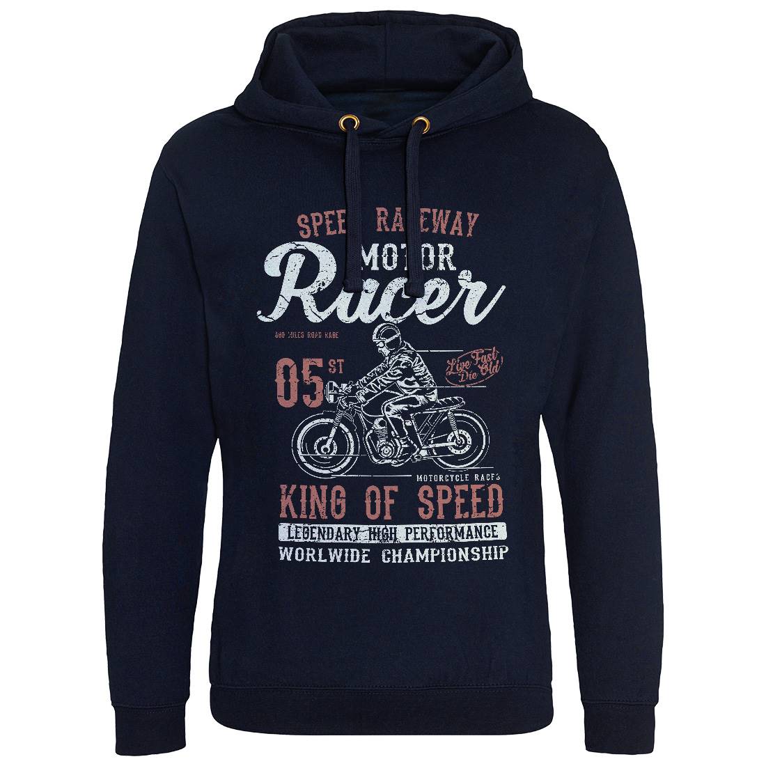 Motor Racer Mens Hoodie Without Pocket Motorcycles A091