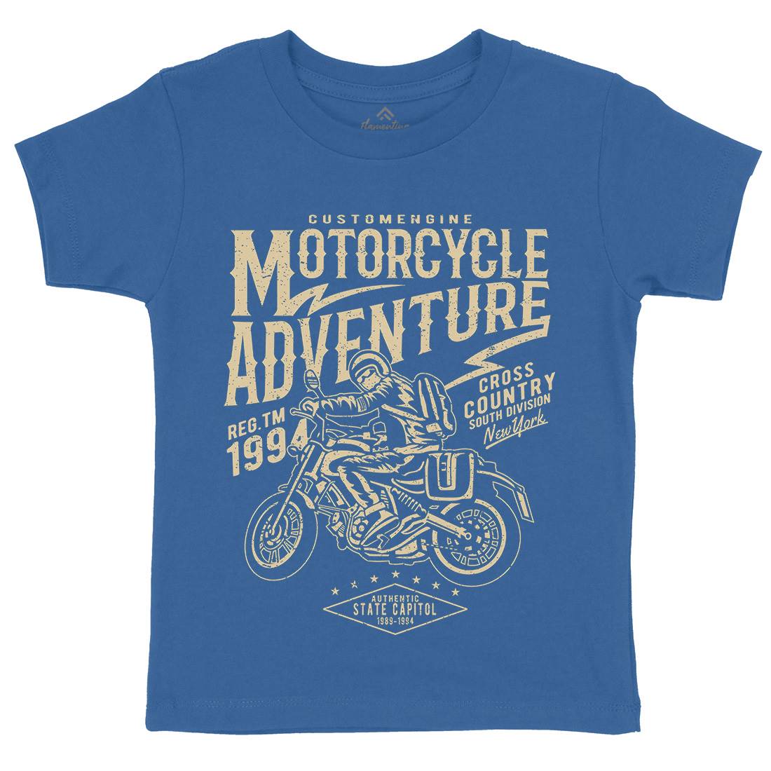 Adventure Kids Crew Neck T-Shirt Motorcycles A092