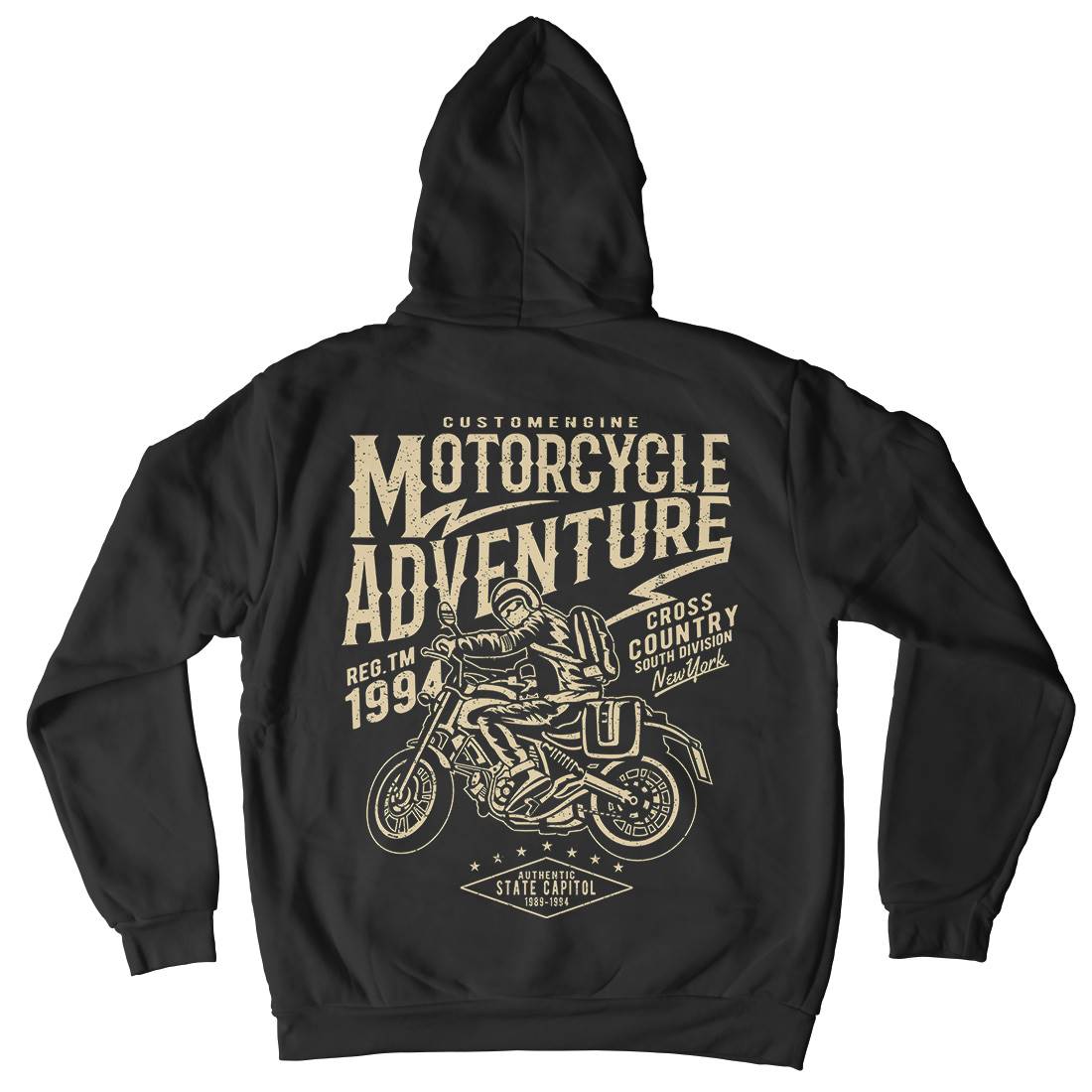 Adventure Mens Hoodie With Pocket Motorcycles A092