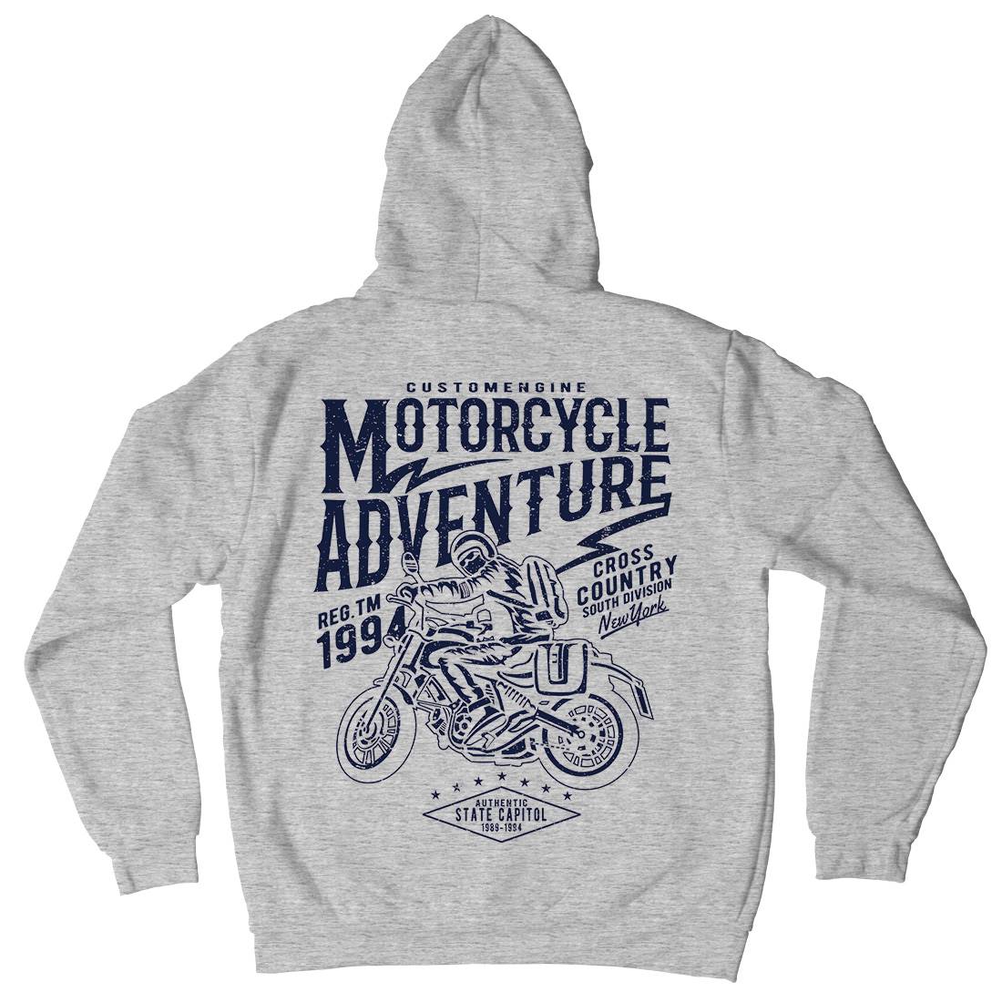 Adventure Mens Hoodie With Pocket Motorcycles A092