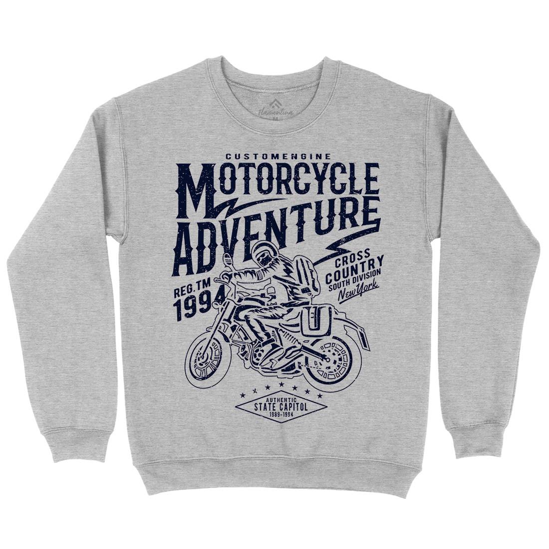 Adventure Kids Crew Neck Sweatshirt Motorcycles A092