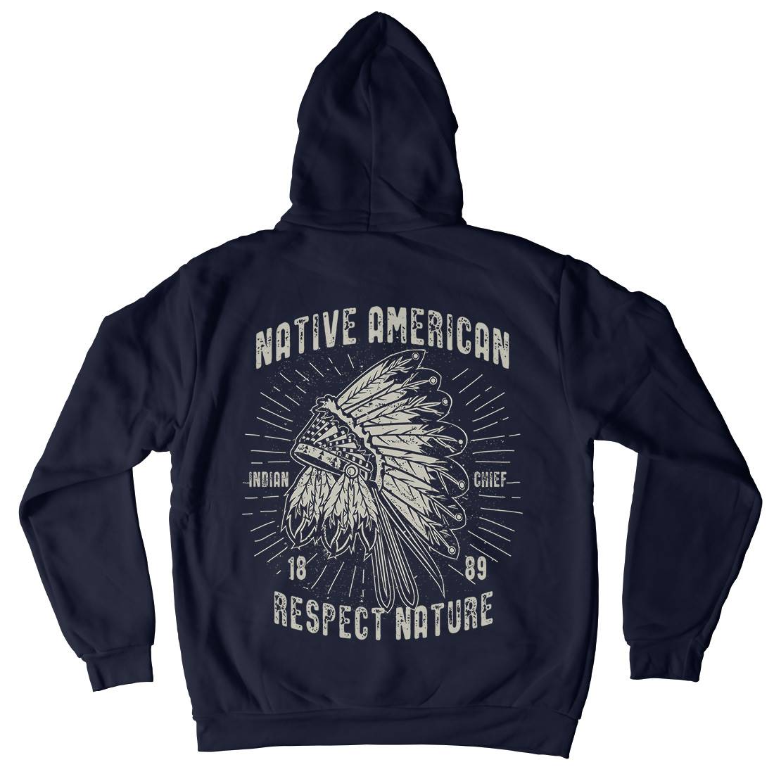 Native American Kids Crew Neck Hoodie Motorcycles A093