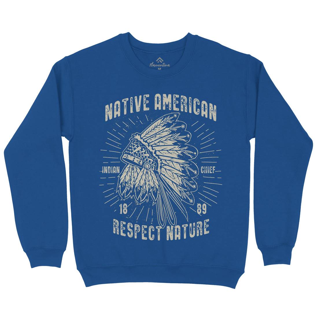 Native American Kids Crew Neck Sweatshirt Motorcycles A093
