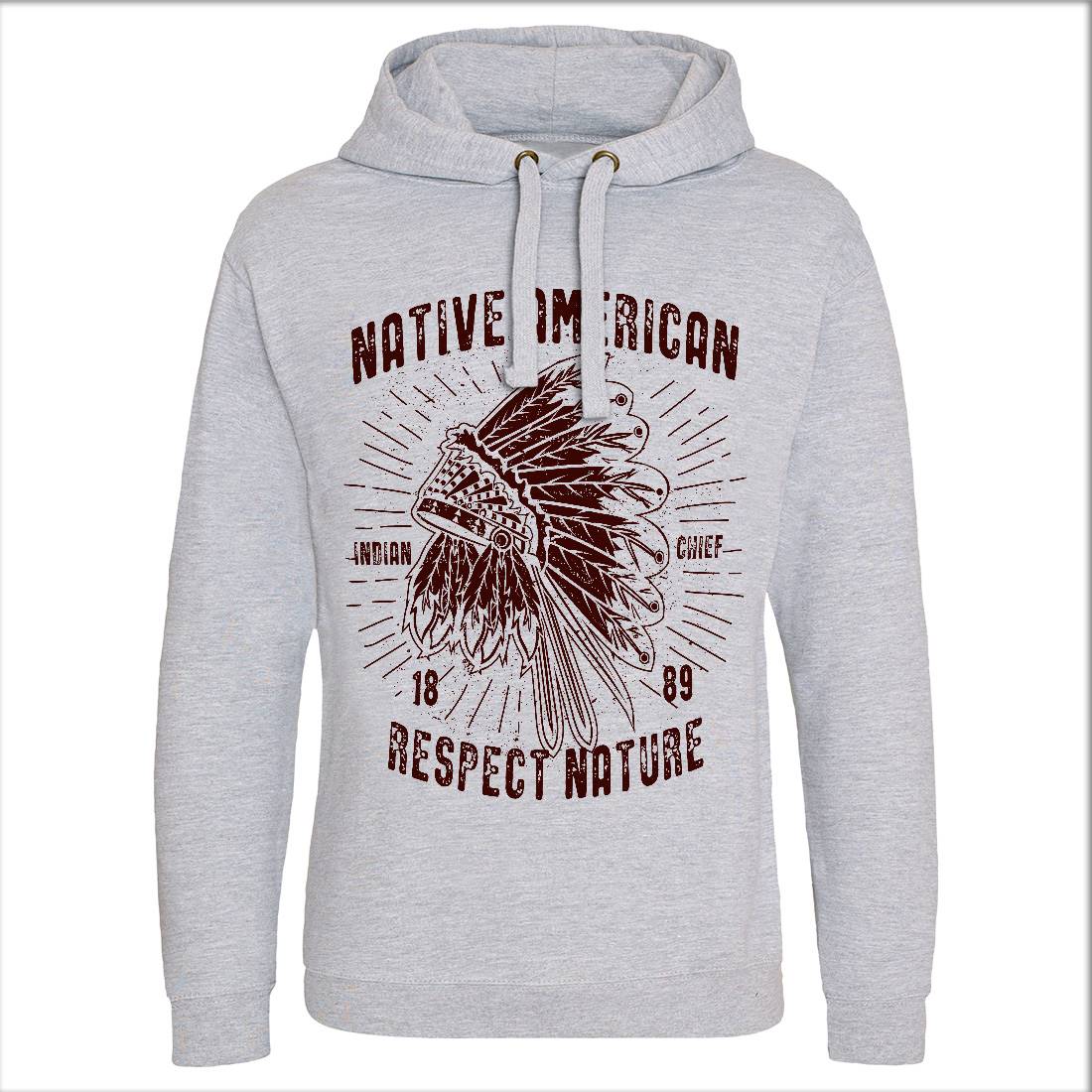 Native American Mens Hoodie Without Pocket Motorcycles A093