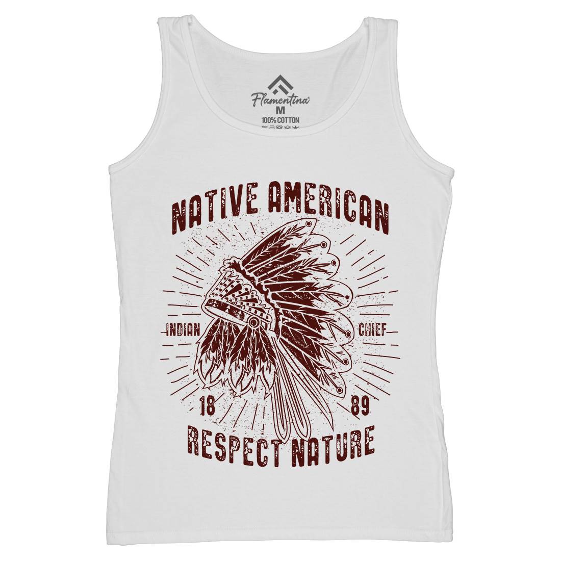 Native American Womens Organic Tank Top Vest Motorcycles A093
