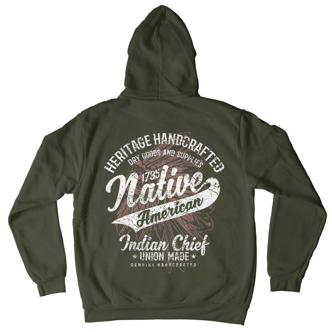 Native American Kids Crew Neck Hoodie Motorcycles A094