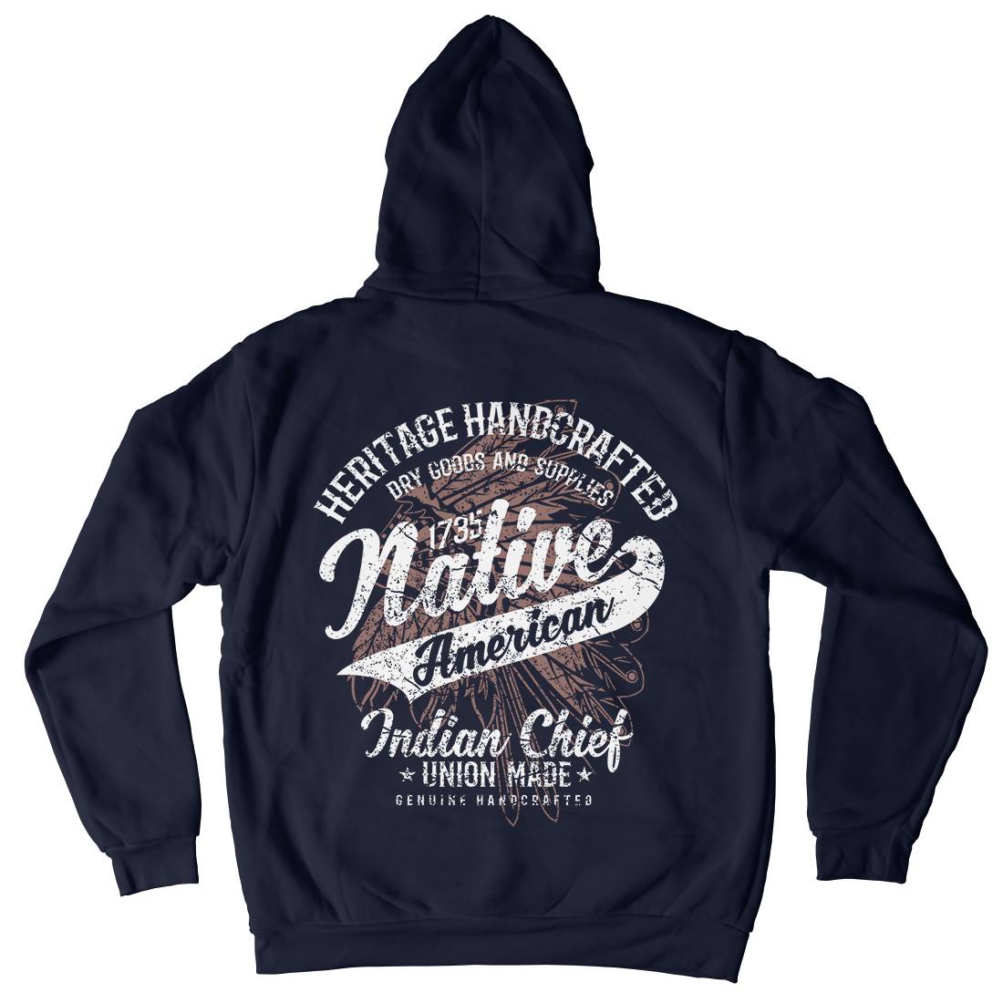 Native American Kids Crew Neck Hoodie Motorcycles A094