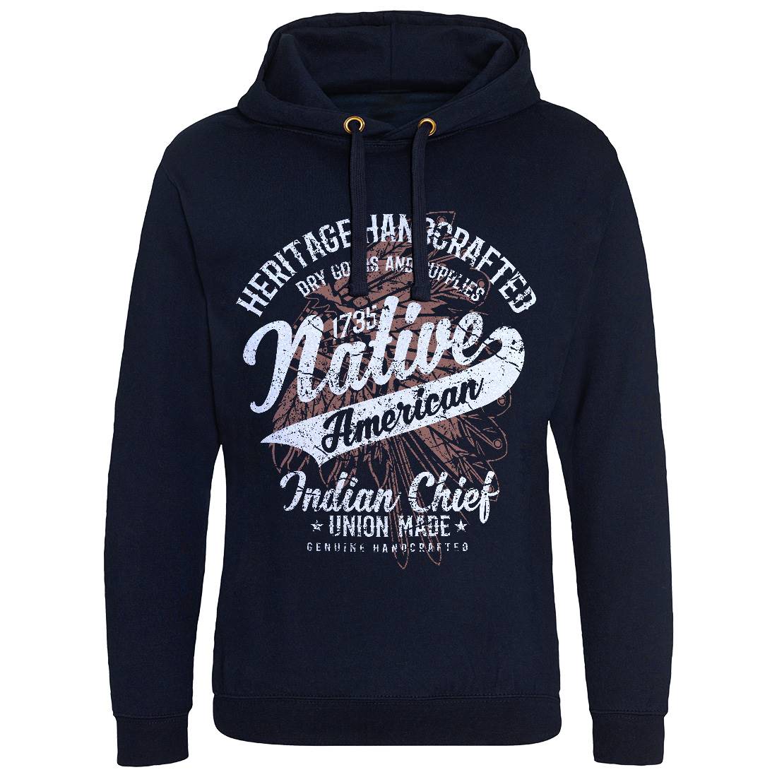 Native American Mens Hoodie Without Pocket Motorcycles A094